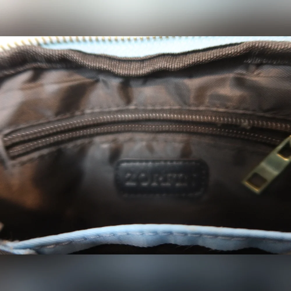 ZORFIN Powder Blue Fanny Pack Women's Fashion Waist Belt Bag 4 Zipper Pockets